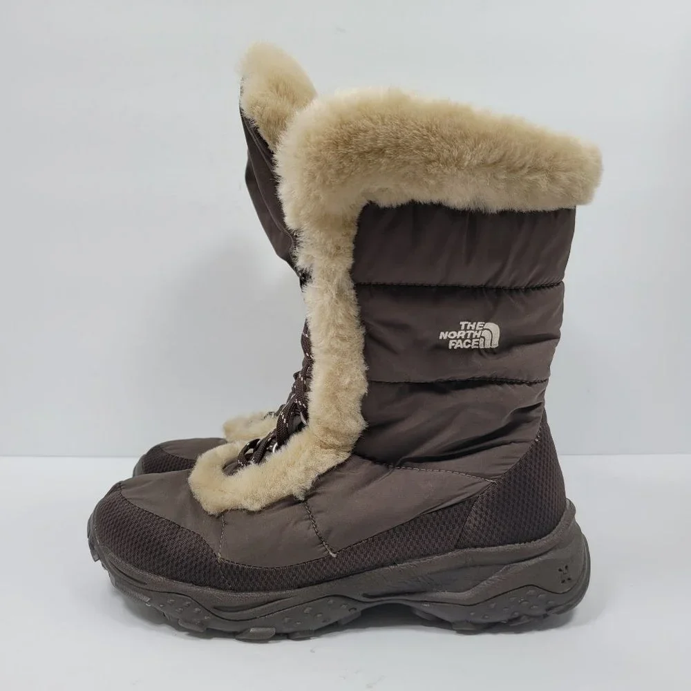 The North Face Girl's Brown Lace Up Winter Boots US Size 6